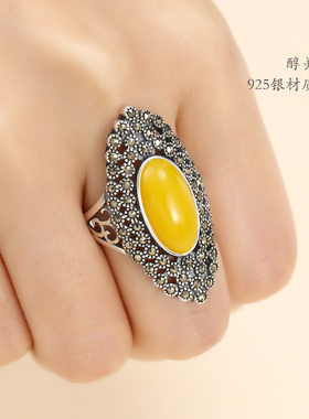 925纯银戒指空托男女7*15