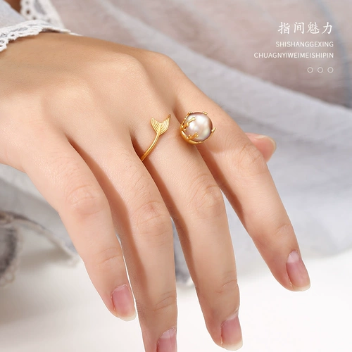 Изумрудное универсальное обручальное кольцо, аксессуары, золото 750 пробы, японские и корейские, легкий роскошный стиль