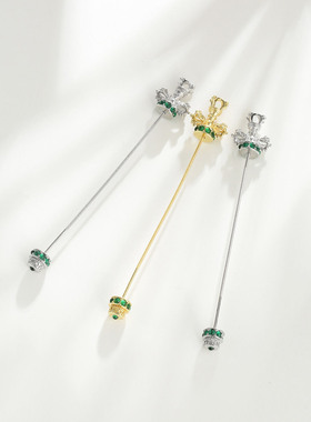 diy转运珠天珠吊坠扣头空托配件