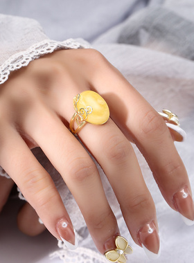 致闺蜜DIY戒指空托配件镶