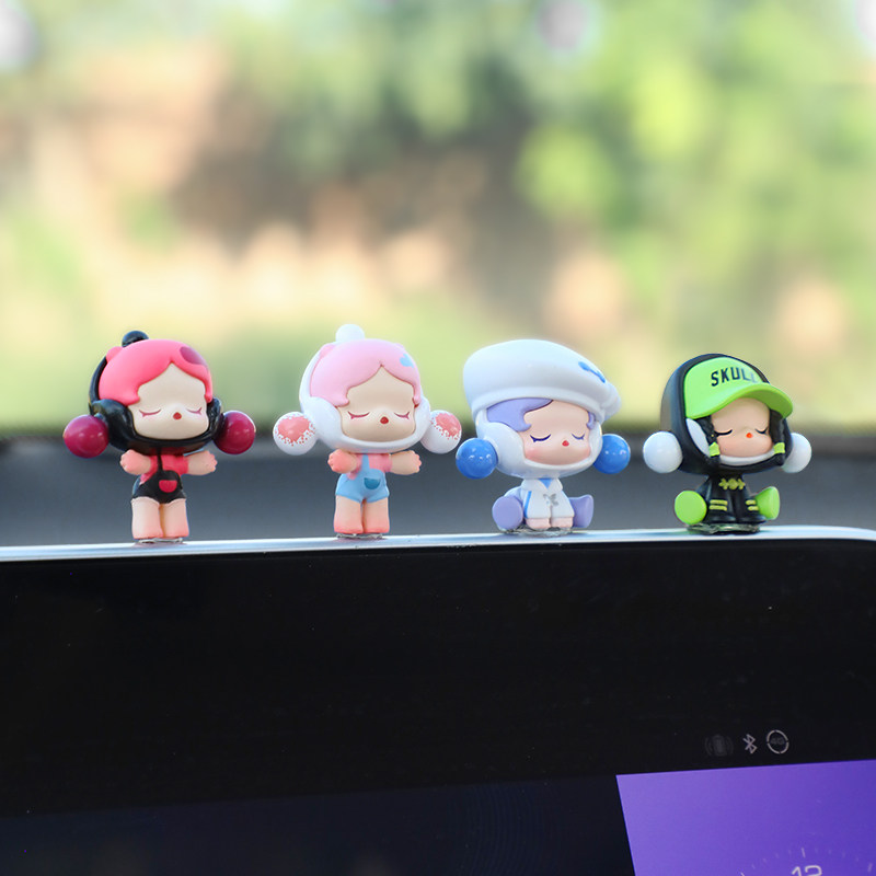 泡泡玛特车载摆件可爱玩偶网红高级感车内中控台解压装饰汽车饰品,淘宝优惠券,粉丝福利购,淘宝优惠卷