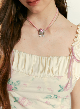 SunsetPark粉桃甜心项链