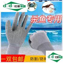 Kill fish gloves anti-stab and anti-slip anti-fish Spurs catch fish Seafood Sold Fish Kitchen Wash and cut and cut