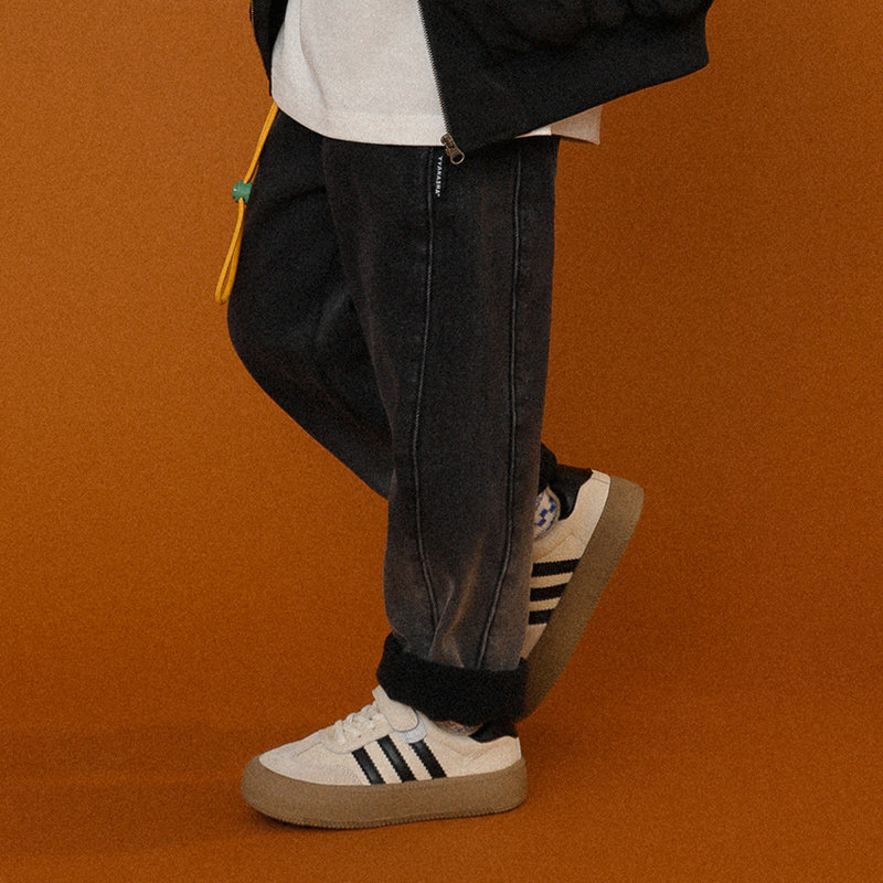 【晚安系列】TYAKASHAKIDS塔卡沙童装裤子男女童加绒加厚牛仔长裤,淘宝优惠券,粉丝福利购,淘宝优惠卷