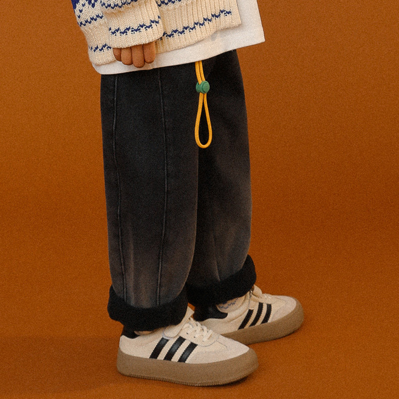 【晚安系列】TYAKASHAKIDS塔卡沙童装裤子男女童加绒加厚牛仔长裤,淘宝优惠券,粉丝福利购,淘宝优惠卷