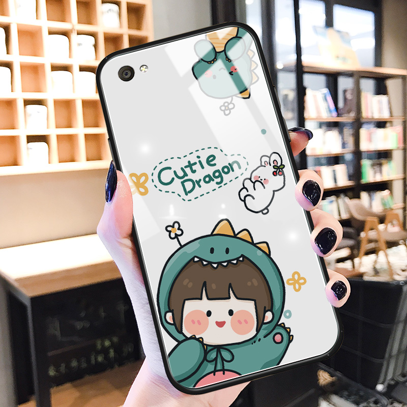 小熊女孩vivox9手机壳防摔x9s闺蜜ins同款x9plus适用x9splus玻璃卡通y5s可爱趣味y9s个性puls创意z5x保护套z6 - 图1