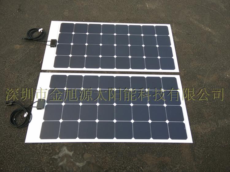 100w sunpower 房车汽车用 半柔性磨砂高效太阳能电池板车顶车载