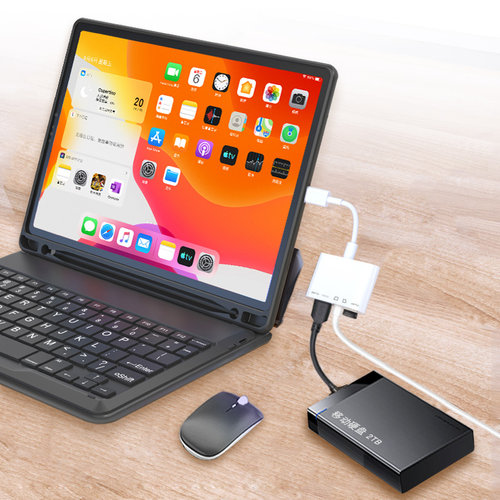 适用苹果15手机iphone14 ipad平板ios外接连读取u盘固态移动硬盘 - 图1