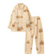 Double layer composite sherpa women's winter pajamas and pajamas