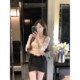 JustQin niche line sense 2025 ໃຫມ່ພາກຮຽນ spring ແລະ summer ເສື້ອ V-neck sexy tops slim ສໍາລັບແມ່ຍິງ