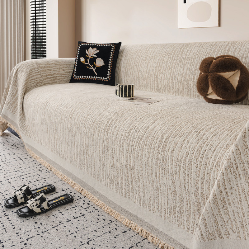 雪尼尔沙发垫轻奢简约现代高级感四季通用防滑沙发坐垫套罩盖布巾,淘宝优惠券,粉丝福利购,淘宝优惠卷