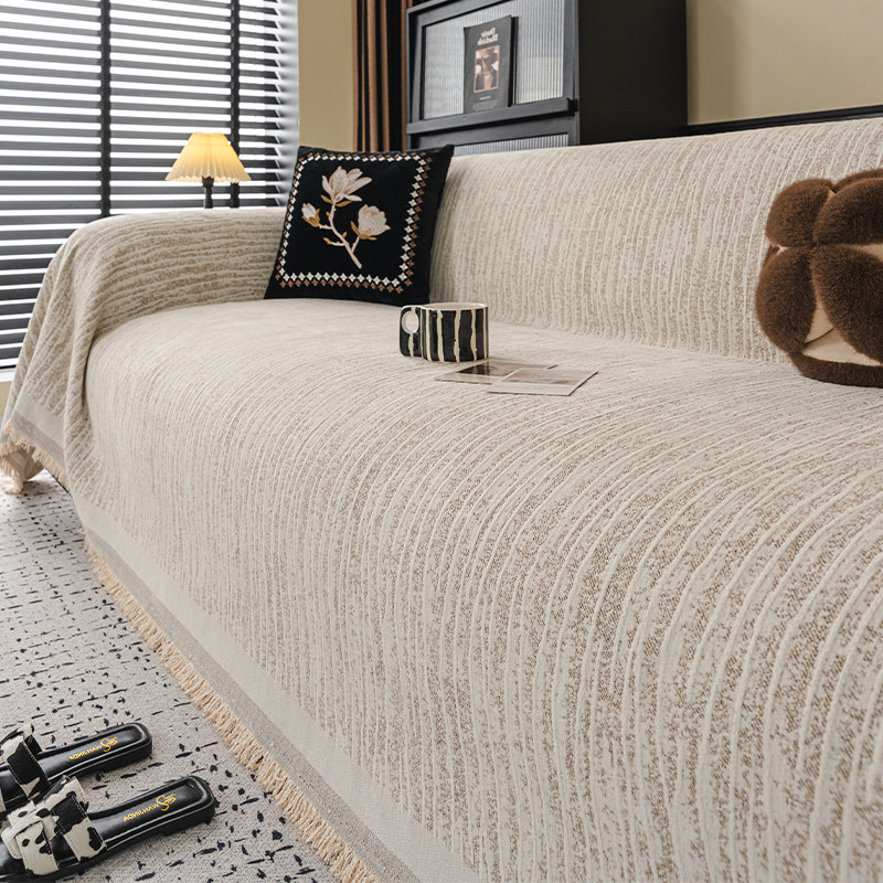 雪尼尔沙发垫轻奢简约现代高级感四季通用防滑沙发坐垫套罩盖布巾,淘宝优惠券,粉丝福利购,淘宝优惠卷