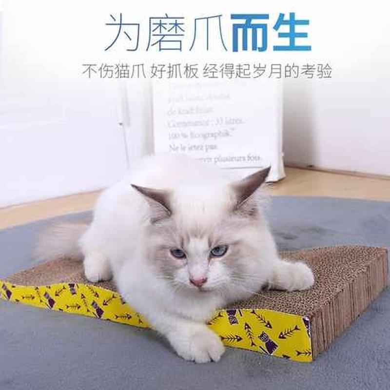 猫抓板磨爪器猫爪板瓦楞纸猫抓垫猫咪玩具磨抓板猫窝玩具猫咪用品 - 图1