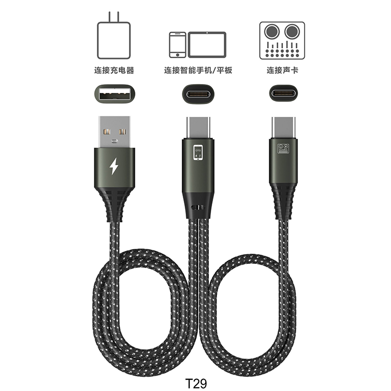 适用安卓Typec手机OTG声卡连接线音频线录音森然艾肯so8转换器直播线调音台vivo华为P50红米oppo小米12转接头