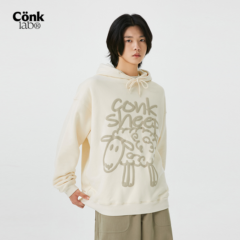 conklab可可羊发泡连帽男秋季卫衣 conklab卫衣