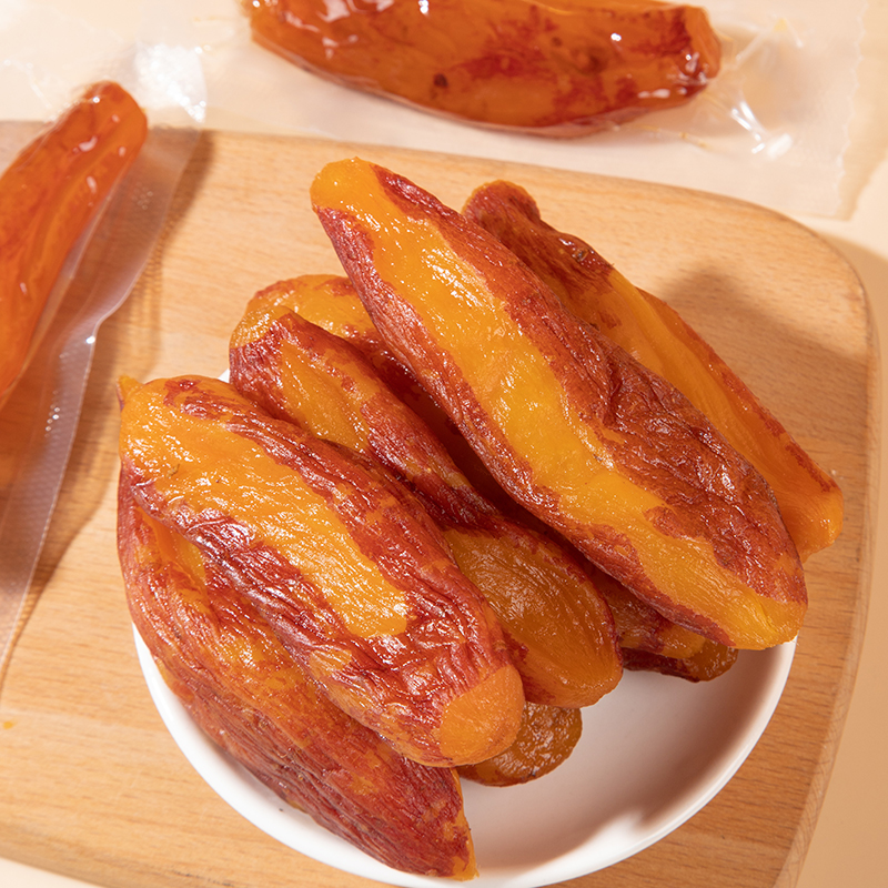 【吃遍天】独立真空带皮小香薯干+紫薯干连城红心地瓜干特产