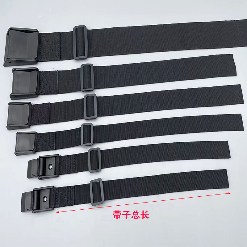 黑色塑料压扣仿尼龙涤纶固定织带灭火器挂钩绑绳行李货物捆扎绑带 - 图1