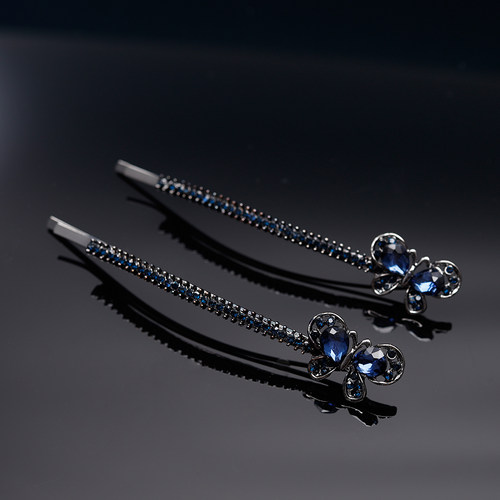 夹子头饰妈妈侧边发夹一字夹大号边夹水钻刘海夹前额碎发卡子顶夹 - 图0