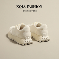 Chancha Seoul Encounter ~ Cool Chiargan Shoes Women Soft-bottom Loose Base Casual Fashion 100 Hitch Sneakers