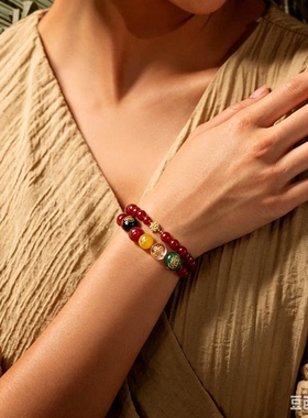Fashion jewelry Cinnabar Protection  lucky bracelet 平安招财