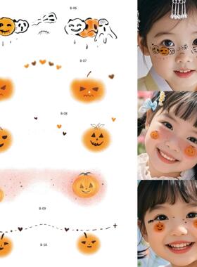 Halloween Snow‑love‑heart Makeup Stickers万圣节雪花爱心脸