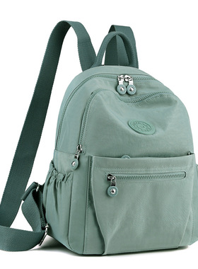 Backpack women's casual backpack浅绿色书包旅行书包女休闲背包