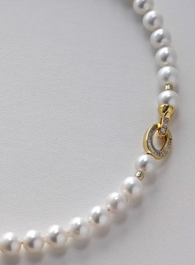珍珠项链爱迪生米扣miko