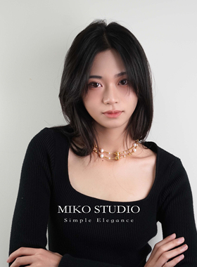 天然淡水正圆爱迪生珍珠项链