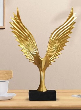 大鹏展翅欧式大展宏图电视框家居客厅办公室桌面酒柜装饰品鹰摆件