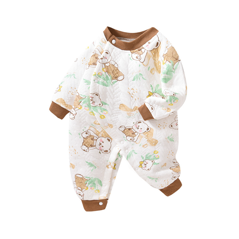 木木屋婴儿连体棉衣服