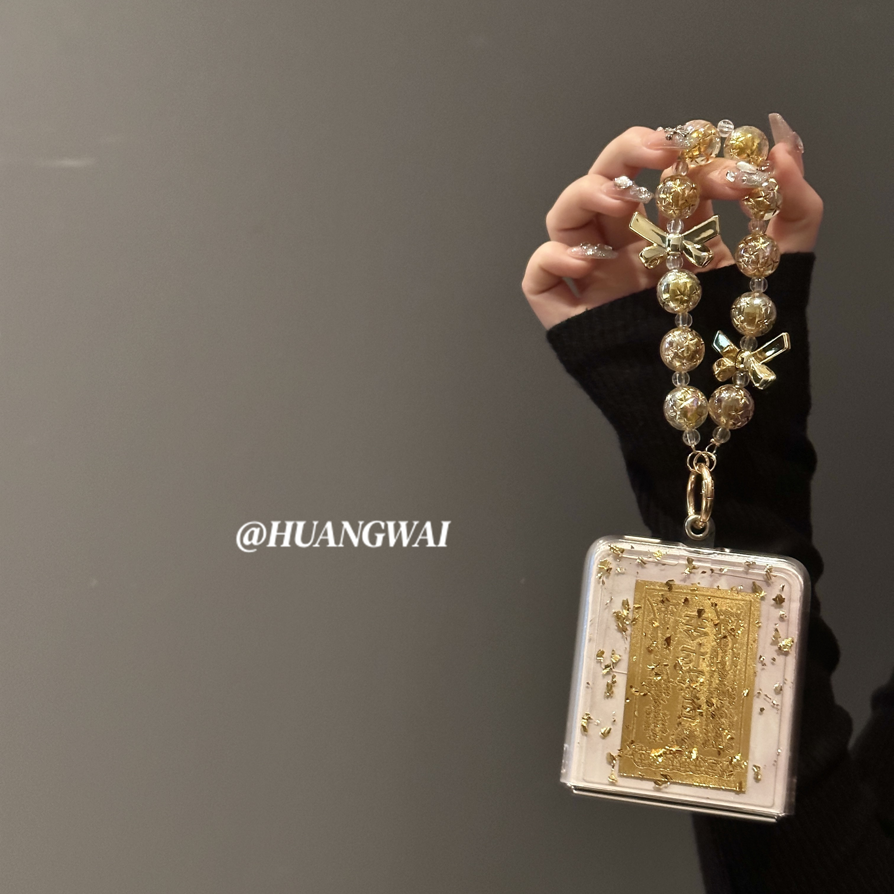 透明滴胶国潮金箔日进斗金适用小米mixflip华为pocket2折叠屏手机壳p50pocket女三星Galaxyzflip5/6全包链条,淘宝优惠券,粉丝福利购,淘宝优惠卷