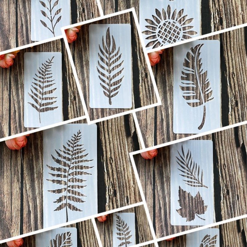 蕨类植物塑料绘画镂空模板喷绘模板刺绣手账diy工具遮蔽板花边尺,淘宝优惠券,粉丝福利购,淘宝优惠卷
