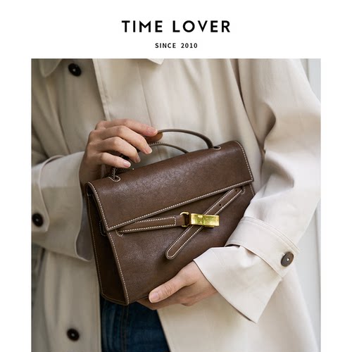 Timelover步履轻盈流浪包女士轻奢单肩斜挎包新款大容量通勤轻便 - 图1