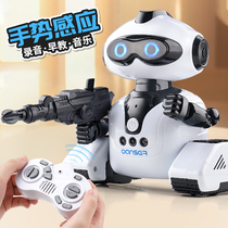 Remote Control Robotics Black tech Smart Conversation Programming Electric Will Dance speaks Childrens Toy Boys Morning Education