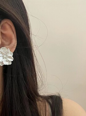 赵露思同款法式白月光树脂耳环