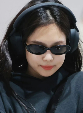 jennie同款椭圆猫眼gm墨镜女款2025新款高级感y2k小脸太阳镜近视