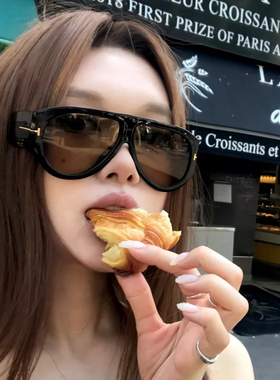 ins超火复古飞行员墨镜女高级感大框显脸小太阳眼镜uv400防紫外线