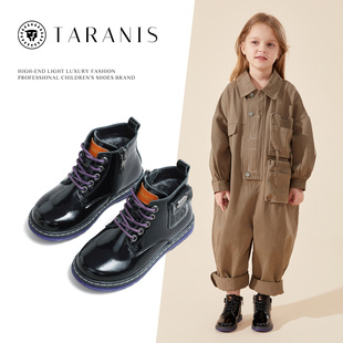 【公开】泰兰尼斯女童马丁靴冬季加绒真皮