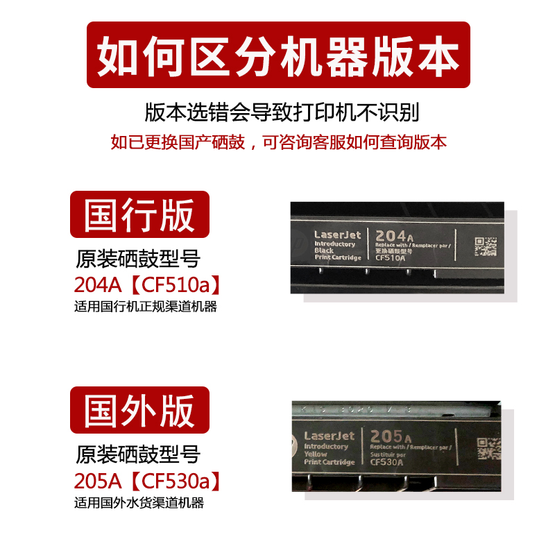 【惠普m154a硒鼓】横大牌适用CF510A m180n m181fw彩色激光打印机墨粉盒Laserjet m154nw易加粉晒鼓hp204A - 图1