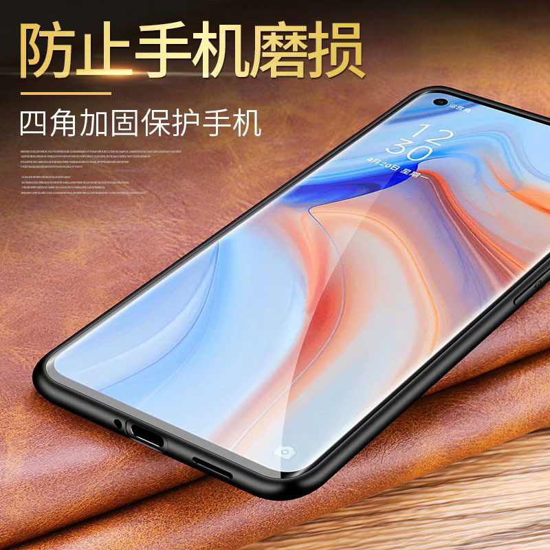 opporeno4pro手机壳新款opporeno45g限量版0pporeno4真皮opp0reno4手机套opopreno4por男opppreno4 poopreno4 - 图1