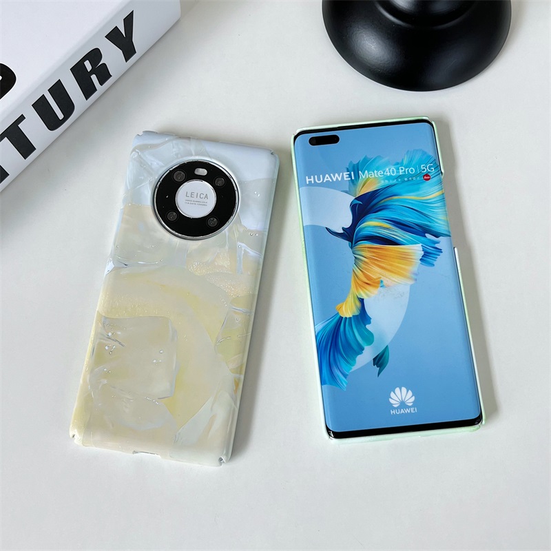 夏日冰块清新壳适用于华为mate40pro保护套mate30pro5G版素皮mate40pro夏日胡杨版nova8pro P50PRO nova9-图2