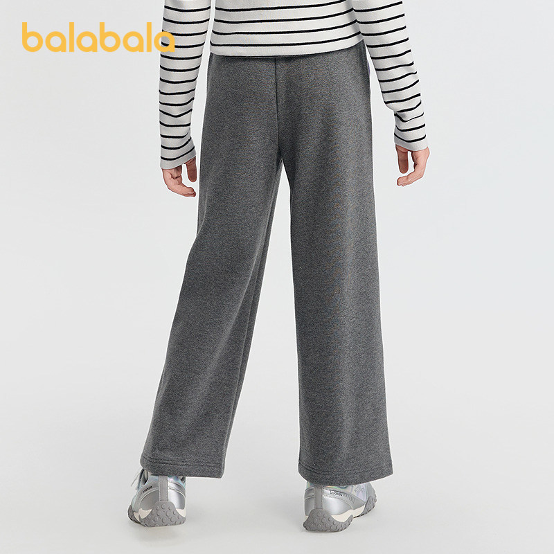 巴拉巴拉balaOne童装女童加绒直筒儿童裤子2025冬装新款撞色拼接,淘宝优惠券,粉丝福利购,淘宝优惠卷