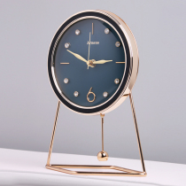 High-end seat clock home decoration desktop clock swing piece clock living room minimalist modern light luxury fashion creative desk clock