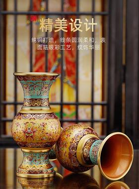 佛前供灯佛具用品大全供奉供具家用花瓶观音财神供水杯供果盘香炉