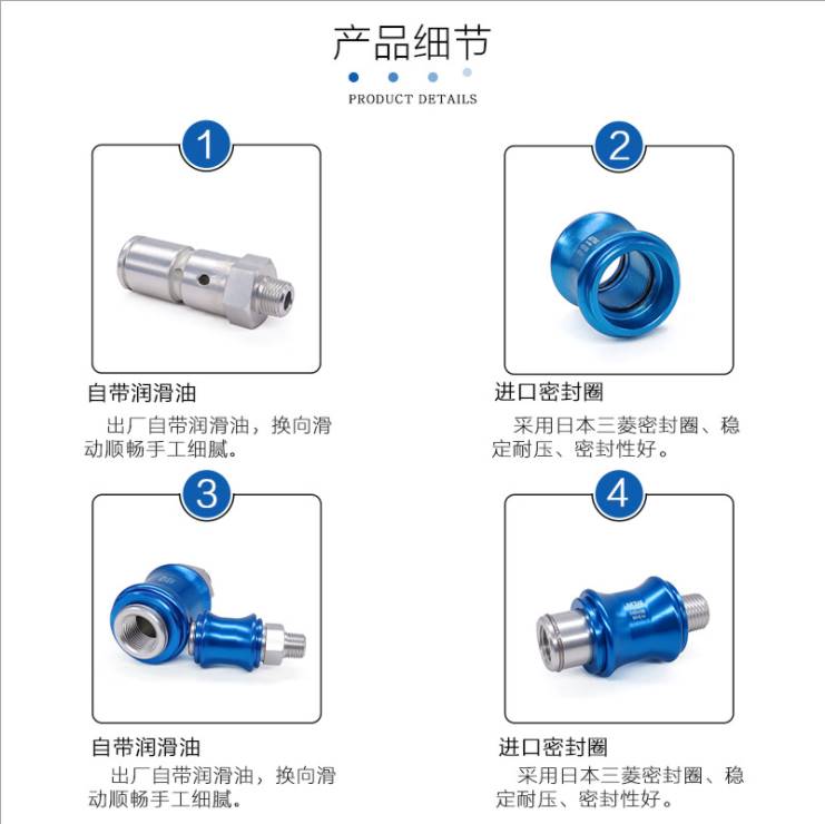 原装亚德客HSV06 HSV08 HSV10 HSV15 HSV20 25-SF二位三通手滑阀 - 图2