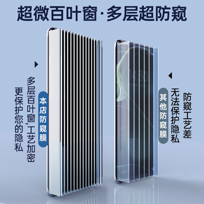 适用oppofindx7ultra防窥钢化膜findx8pro防窥膜新款x6/5防偷窥全屏3曲屏全包全胶曲面oppo的指纹解锁手机膜