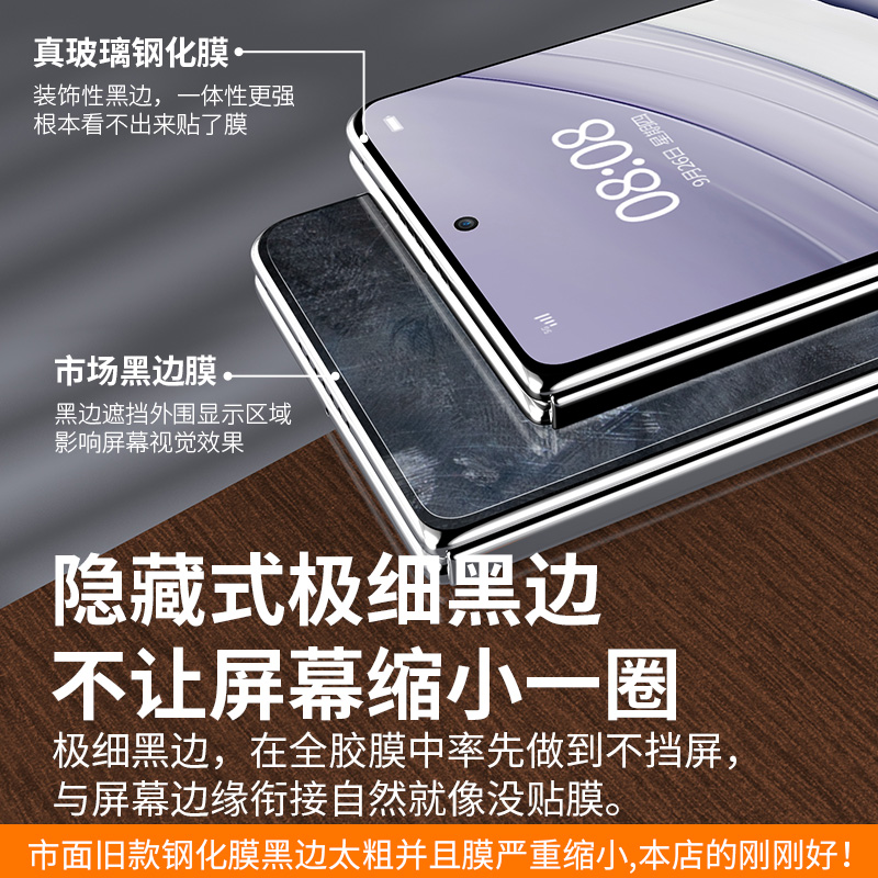 适用华为MateX6全胶钢化膜MateX 5典藏版折叠屏手机膜X3外屏贴膜折叠新款全屏覆盖高清前膜防指纹保护无尘仓 - 图0