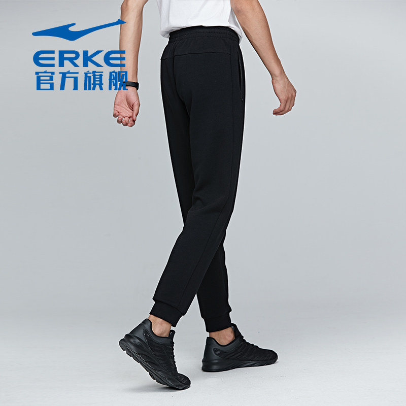 鸿星尔克官方正品2019秋季男运动裤 鸿星尔克outlets店运动长裤