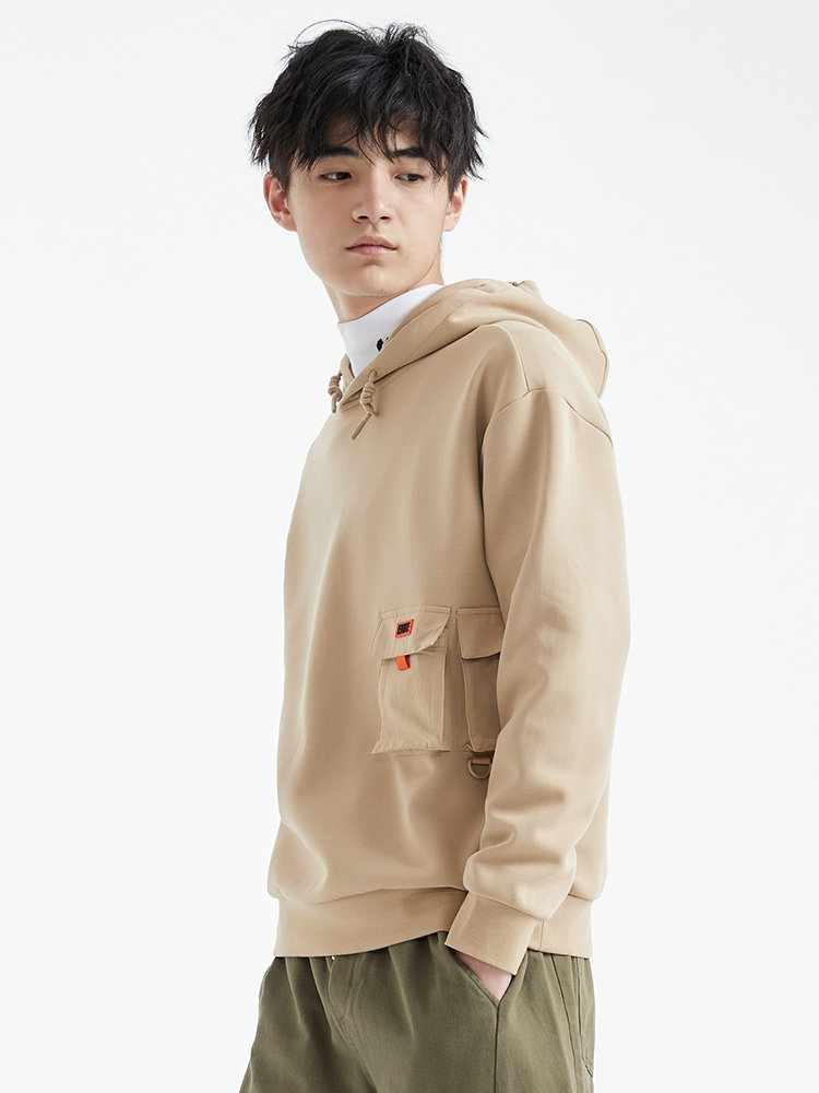 鸿星尔克2021秋季男士ins卫衣上衣 鸿星尔克outlets店运动卫衣/套头衫