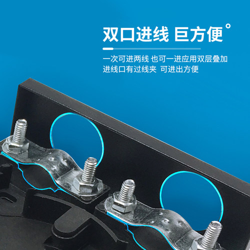 华杰恒讯定制终端盒SC4口通用型光纤接续盒防氧化4口熔接盒方口接线盒防水lc抗压耐用冷轧板抗氧化电信级工厂 - 图2
